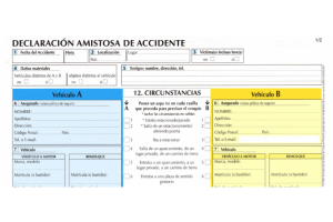 Cómo rellenar un parte amistoso de accidente paso a paso